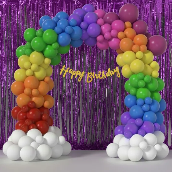 Rainbow_Theme_Golden_Banner_With_Purple_Frill_Party_Combo