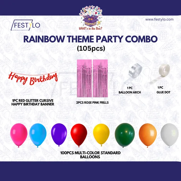 Rainbow_Theme_Red_Banner_With_Rose_Pink_Frill_Party_Combo