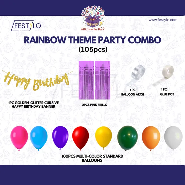 Rainbow_Theme_Golden_Banner_With_Pink_Frill_Party_Combo