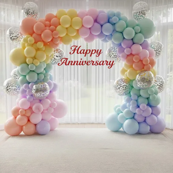 Pastel_Theme_Party_Combo_Decoration_Kit_114_Pcs_Happy_Anniversary_Balloon_Arch_Set