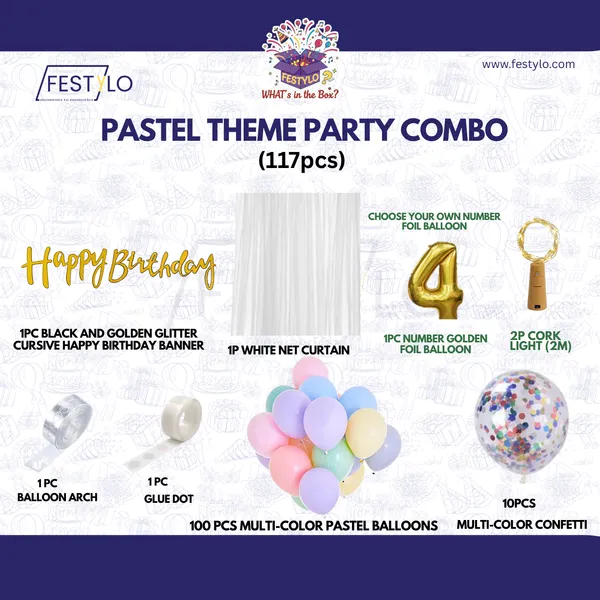 Pastel_Theme_Birthday_Combo_Kit_With_Black_Golden_Banner