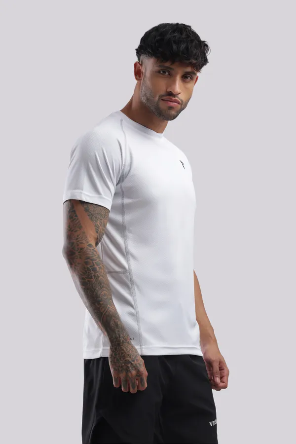 White_And_Black_Polyster_Drfyfit_Arrival_T_Shirt_For_Men