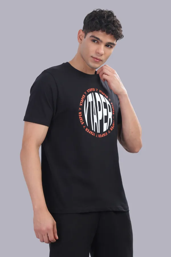 Black_Cotton_Elastine_Legacy_Fit_T_Shirt_For_Men