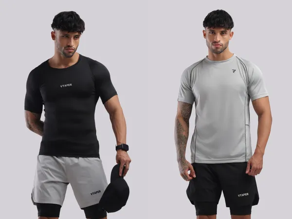 Grey_And_Black_Polyster_Drfyfit_Arrival_T_Shirt_For_Men_Pack_Of_2