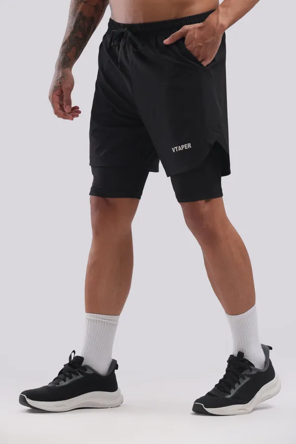 Black_Polyster_Drfyfit_Running_Shorts_For_Men