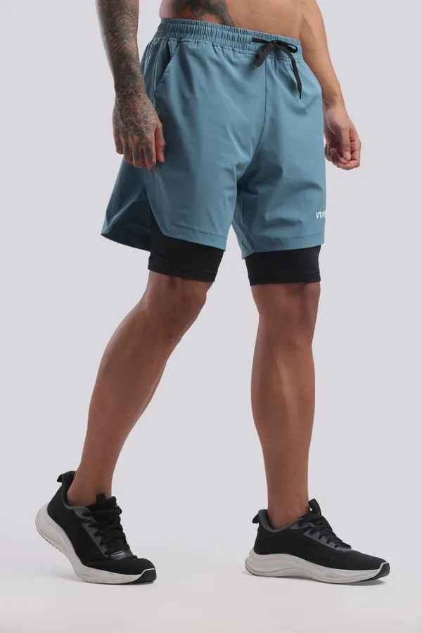 Sea_Green_And_Teal_Blue_Polyster_Drfyfit_Running_Shorts_For_Men_Pack_Of_2