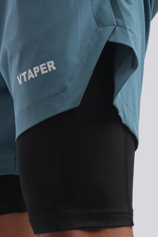 Teal_Blue_Polyster_Drfyfit_Running_Shorts_For_Men