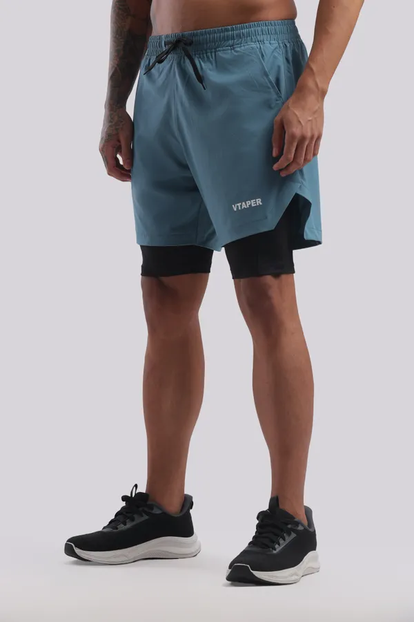 Sea_Green_And_Teal_Blue_Polyster_Drfyfit_Running_Shorts_For_Men_Pack_Of_2
