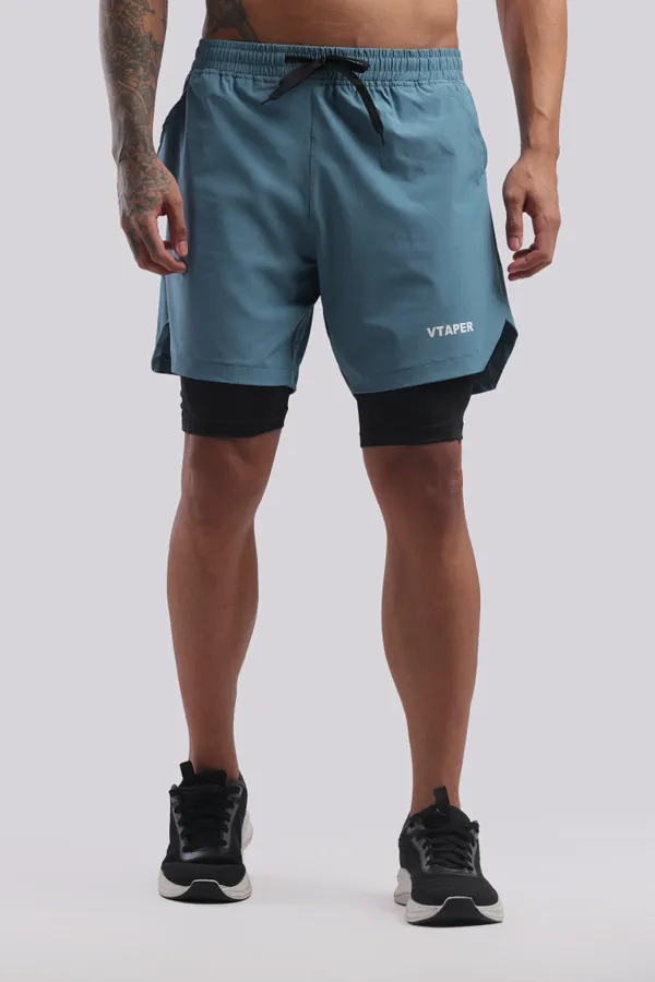 Sea_Green_And_Teal_Blue_Polyster_Drfyfit_Running_Shorts_For_Men_Pack_Of_2
