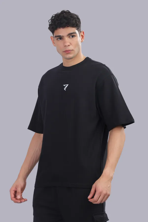 Red_And_Black_Cotton_Elastine_Round_Neck_T_Shirt_For_Men_Pack_Of_2