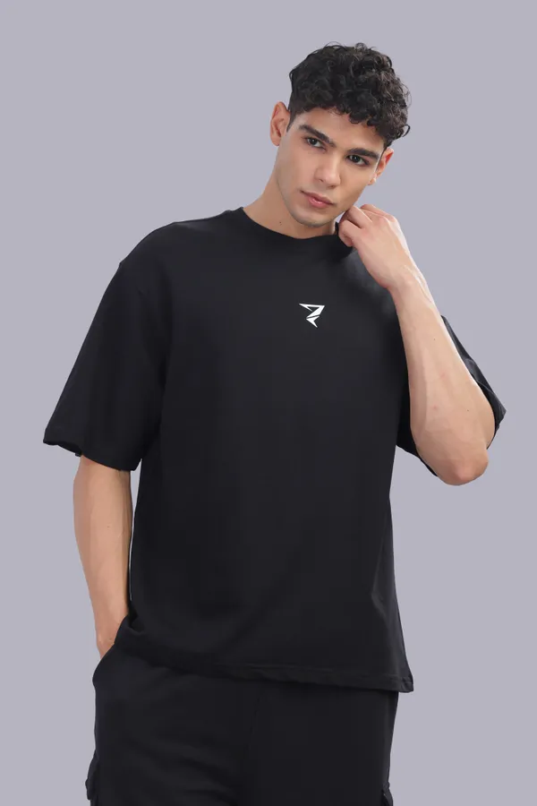 Red_And_Black_Cotton_Elastine_Round_Neck_T_Shirt_For_Men_Pack_Of_2