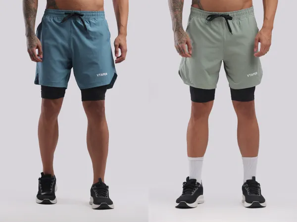 Sea_Green_And_Teal_Blue_Polyster_Drfyfit_Running_Shorts_For_Men_Pack_Of_2