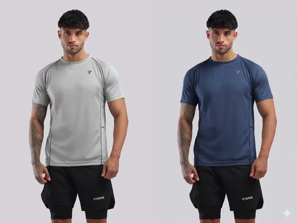 Blue_And_Grey_Polyster_Drfyfit_Arrival_T_Shirt_For_Men_Pack_Of_2
