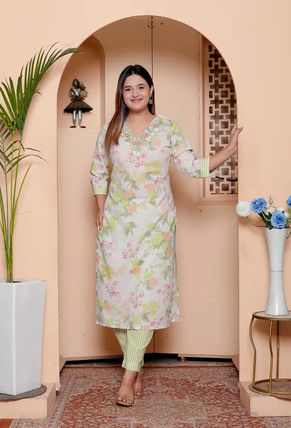 Womens_Floral_Embroidered_Kurta_Set_With_Striped_Pants_And_Dupatta