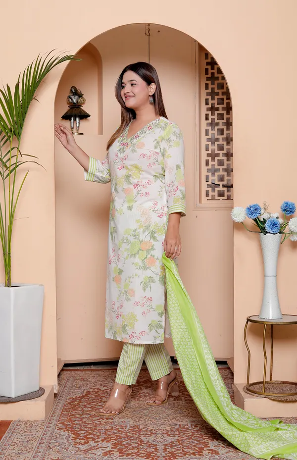 Womens_Floral_Embroidered_Kurta_Set_With_Striped_Pants_And_Dupatta