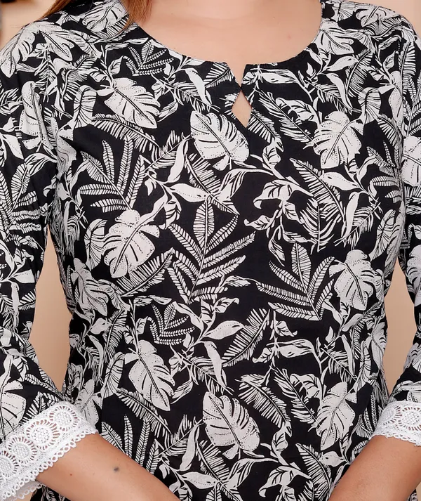 Black_And_White_Floral_Printed_Tunic_Top
