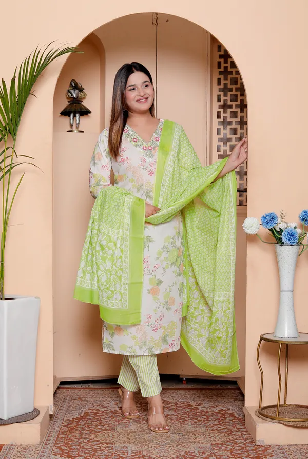 Womens_Floral_Embroidered_Kurta_Set_With_Striped_Pants_And_Dupatta