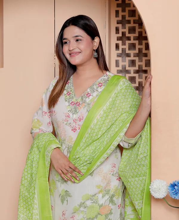 Womens_Floral_Embroidered_Kurta_Set_With_Striped_Pants_And_Dupatta