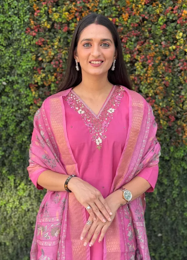 Pink_Cotton_Embroidered_Kurta_Set_With_Printed_Dupatta_For_Woman
