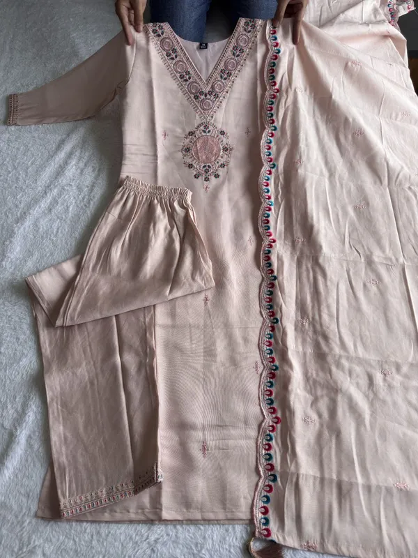 Beige_Roman_Silk_Embroidered_Ethnic_Suit_Set_With_Dupatta_For_Woman