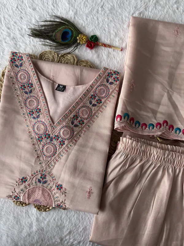 Beige_Roman_Silk_Embroidered_Ethnic_Suit_Set_With_Dupatta_For_Woman