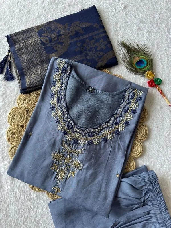 Blue_Roman_Silk_Embroidered_Suit_Set_With_Dupatta_For_Woman