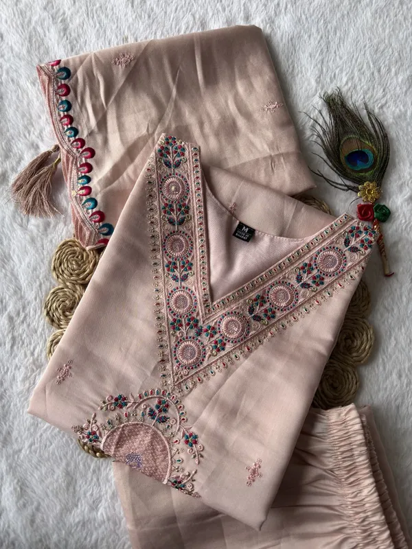 Beige_Roman_Silk_Embroidered_Ethnic_Suit_Set_With_Dupatta_For_Woman