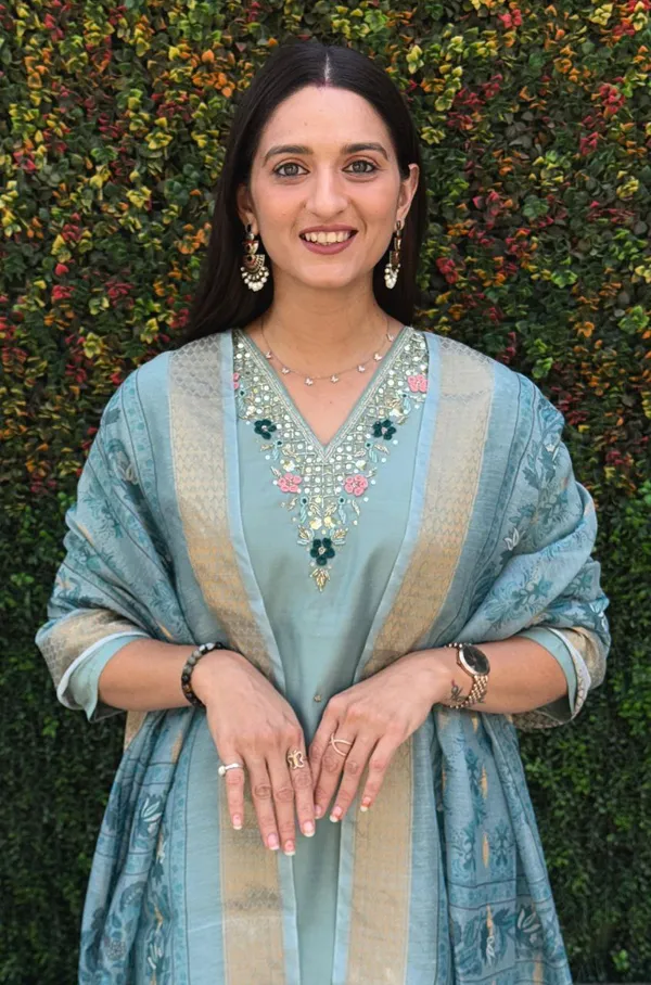 Aqua_Blue_Roman_Silk_Embroidered_Kurta_Set_With_Dupatta_For_Woman