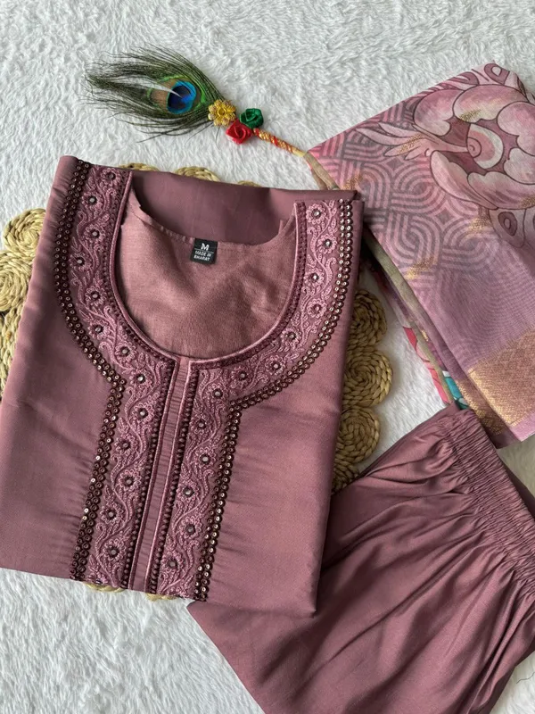 Mauve_Roman_Silk_Embroidered_Kurta_Set_With_Dupatta_For_Woman