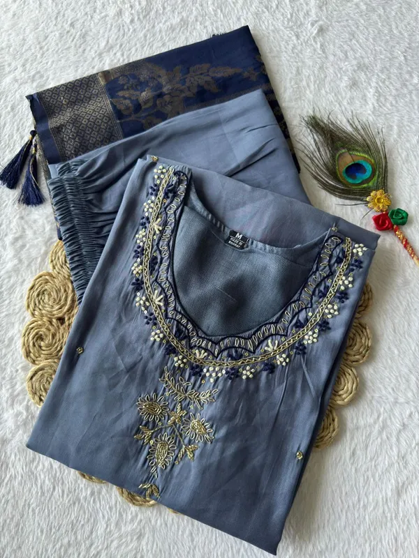 Blue_Roman_Silk_Embroidered_Suit_Set_With_Dupatta_For_Woman