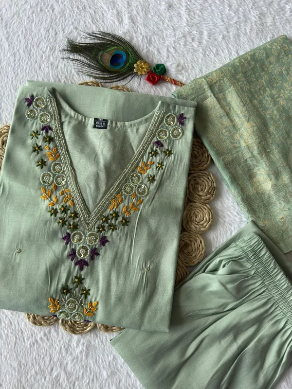 Light_Green_Roman_Silk_Embroidered_Kurta_Set_With_Dupatta_For_Woman