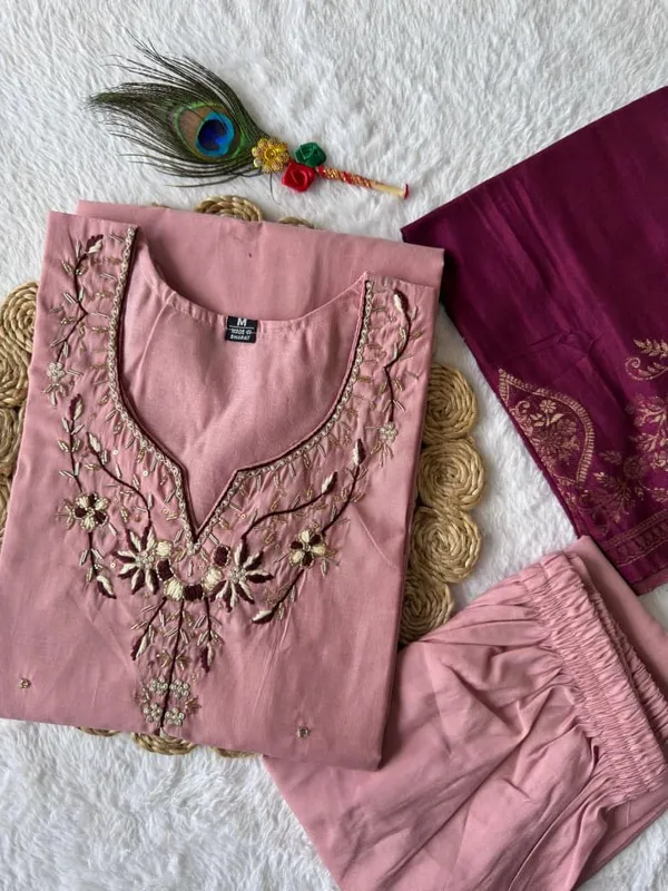 Pink_And_Maroon_Roman_Silk_Embroidered_Salwar_Suit_Set_With_Banarasi_Dupatta_For_Woman