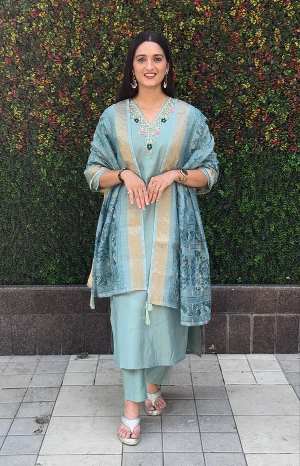 Aqua_Blue_Roman_Silk_Embroidered_Kurta_Set_With_Dupatta_For_Woman
