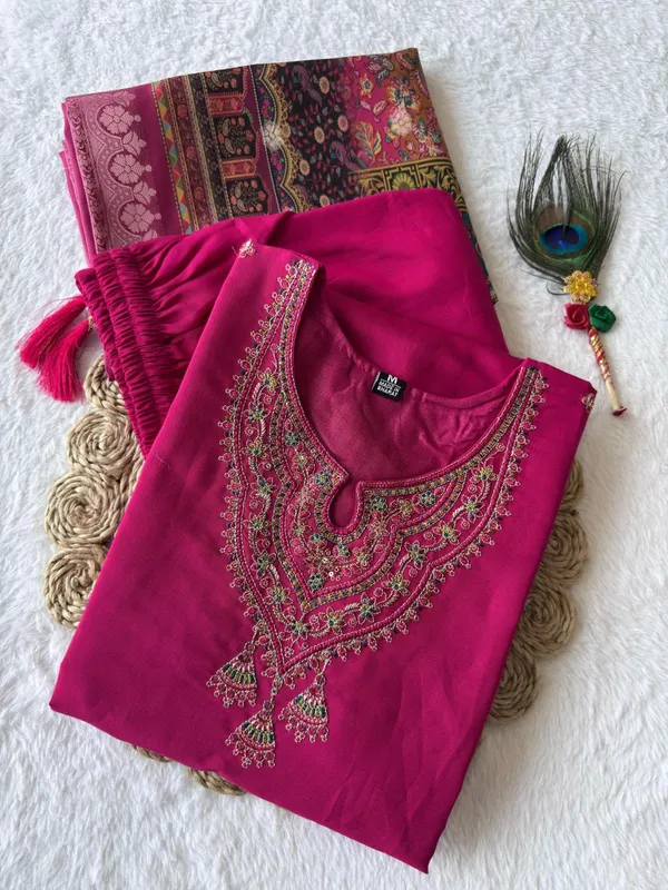 Vibrant_Pink_Roman_Silk_Embroidered_Salwar_Suit_Set_With_Dupatta_For_Woman