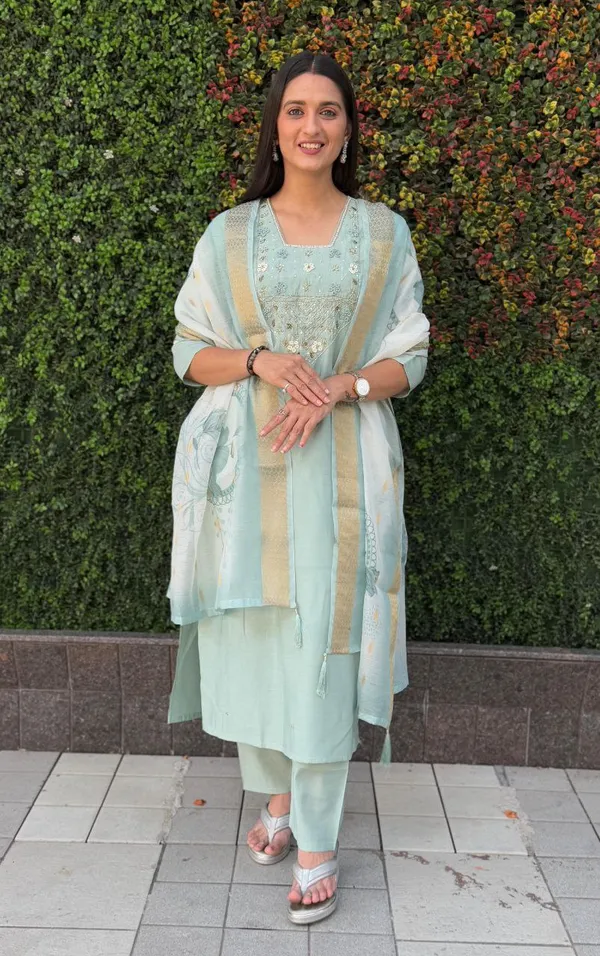 Mint_Green_Roman_Silk_Embroidered_Kurta_Set_With_Dupatta_For_Woman
