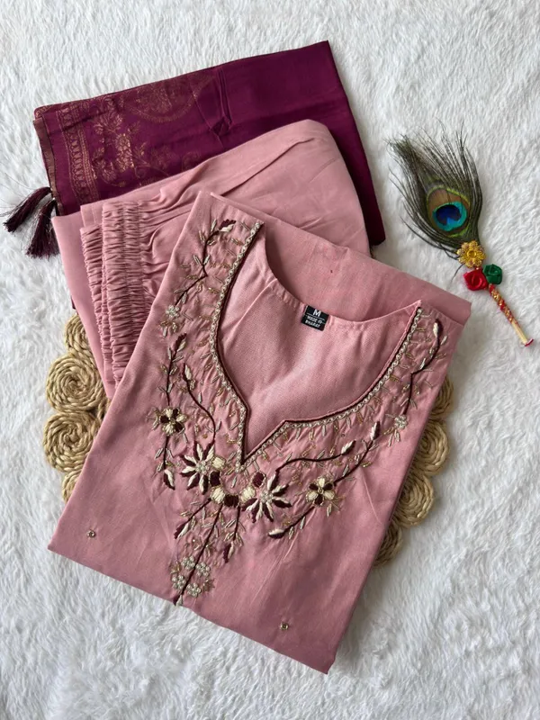 Pink_And_Maroon_Roman_Silk_Embroidered_Salwar_Suit_Set_With_Banarasi_Dupatta_For_Woman