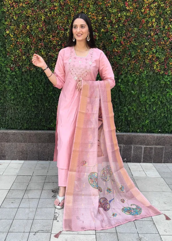 Pink_Roman_Silk_Embroidered_Kurta_Set_With_Dupatta_For_Woman