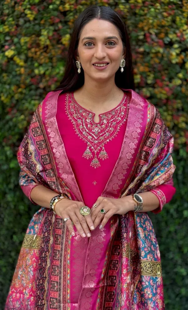 Vibrant_Pink_Roman_Silk_Embroidered_Salwar_Suit_Set_With_Dupatta_For_Woman