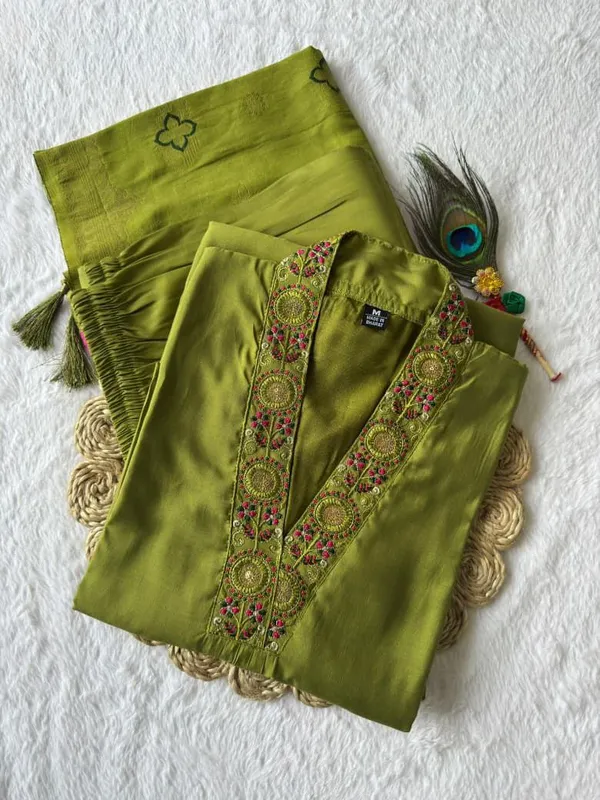 Olive_Green_Roman_Silk_Embroidered_Salwar_Suit_Set_With_Dupatta_For_Woman