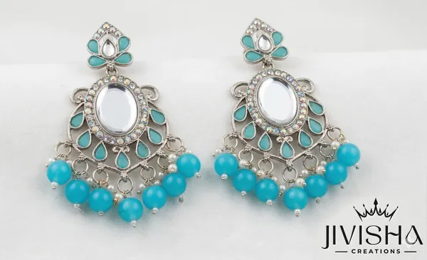 Turquoise_Stone_Chandbali_Earrings_-_Jivisha_Creations