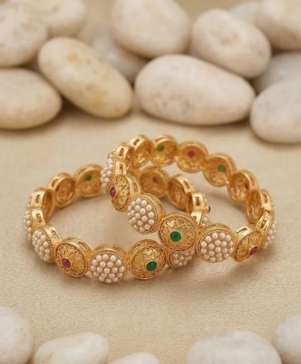 Set_of_2_Stones_-_Studded_and_Beaded_Bangle