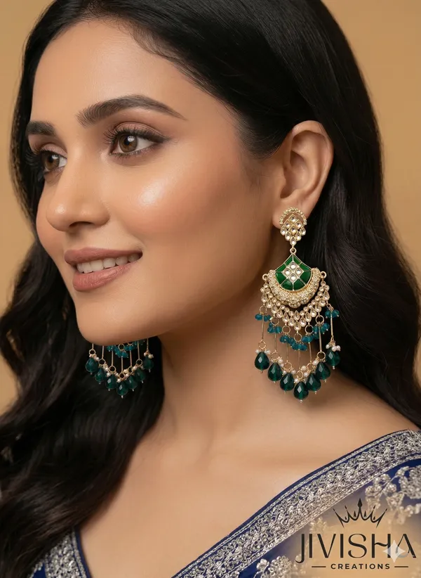 Green_Kundan_Chandbali_Earrings_With_Pearl_Drops