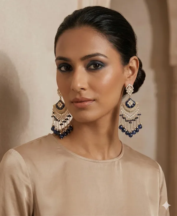 Elegant_Kundan_And_Pearl_Passa/Jhoomar_With_Royal_Blue_Accents