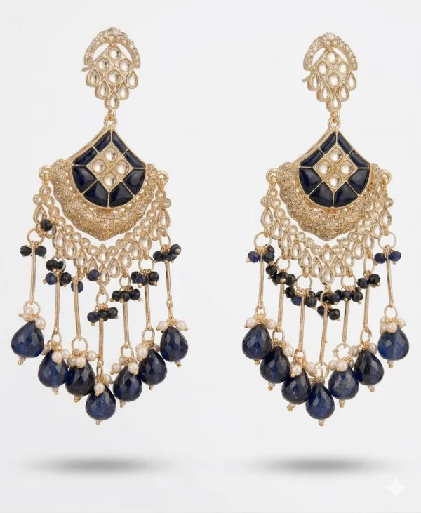 Elegant_Kundan_And_Pearl_Passa/Jhoomar_With_Royal_Blue_Accents