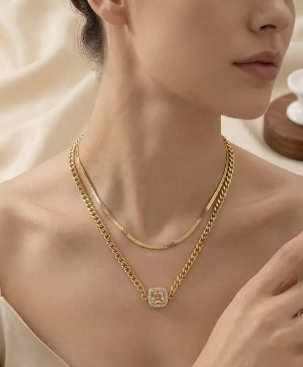 Luxury_Dual-Chain_with_Geometric_Pendant