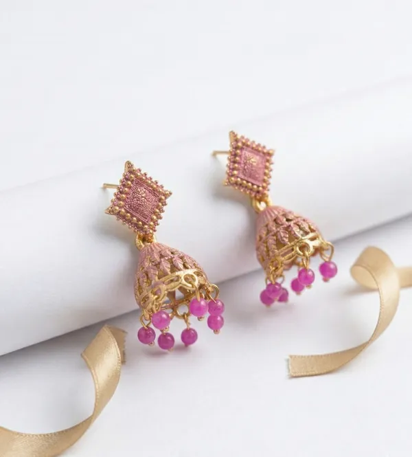 Meenakari_Oxidised_Jhumkis_Earrings