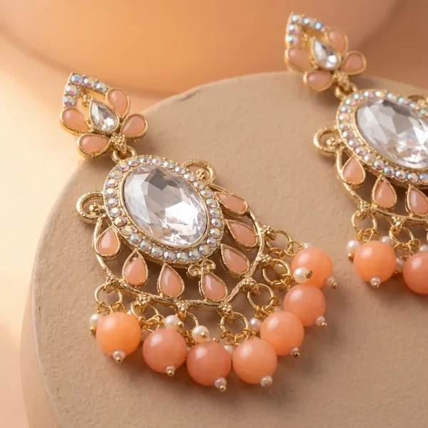 Elegant_Peach_Crystal_Chandbali_Earrings_With_Gold_Detailing