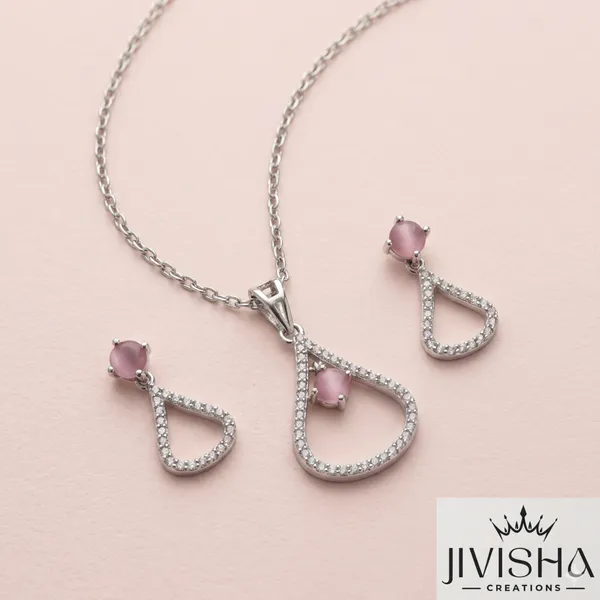 Sparkling_Teardrop_Pink_Stone_Pendant_Necklace_And_Earrings_Set_By_Jivisha_Creations