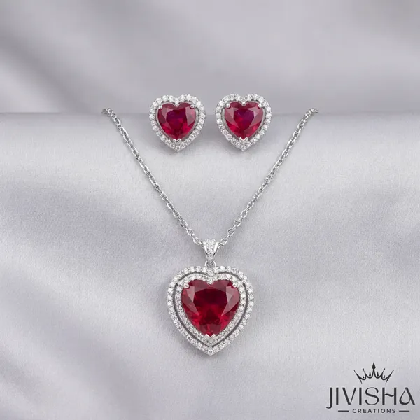 Jivisha_Creations_Heart_Pendant_Necklace_-_Red_Crystal_Jewelry_For_Women