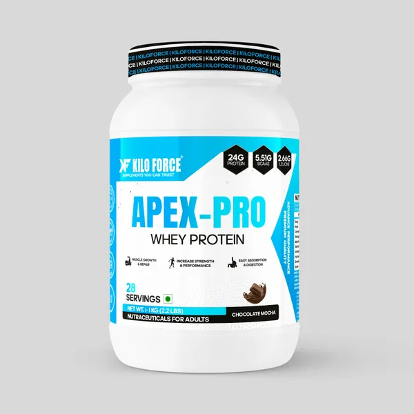 Kiloforce_Apex_Pro_Whey_Protein_24g_Protein_5_51g_BCAA_2_66g_Leucine_Muscle_Growth_Recovery_Strength_Easy_Digestion_1kg_Chocolate_Mocha